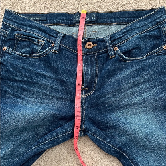 LUCKY BRAND CHARLIE SKINNY JEANS 12/31 ANKLE - Picture 12 of 16